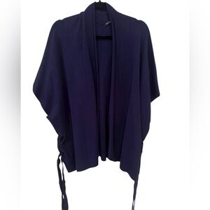 Karen Millen oversized Deep Blue Poncho